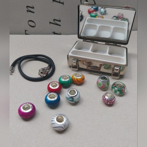 Sterling Silver Colorful Beaded Necklace - Picture 8 of 16